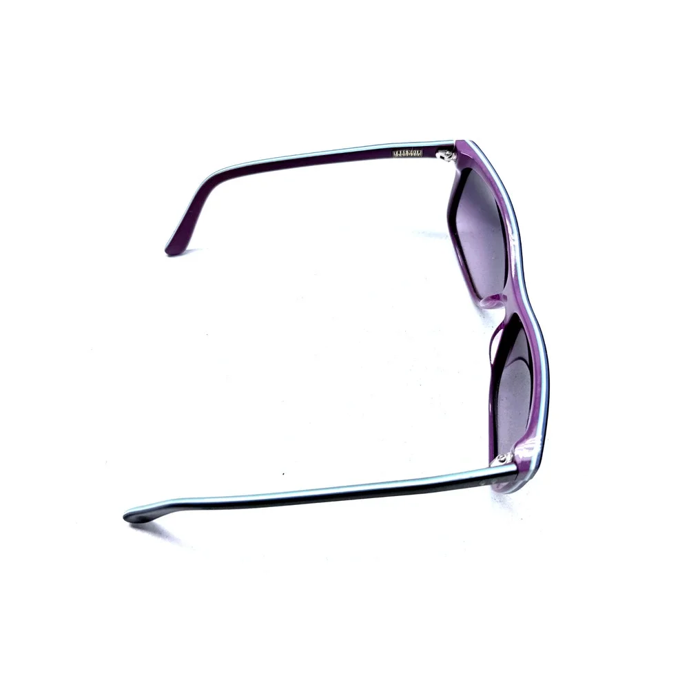 Tres Noir Eyewear Handmade Black & Purple Acetate Sunglasses w/Case